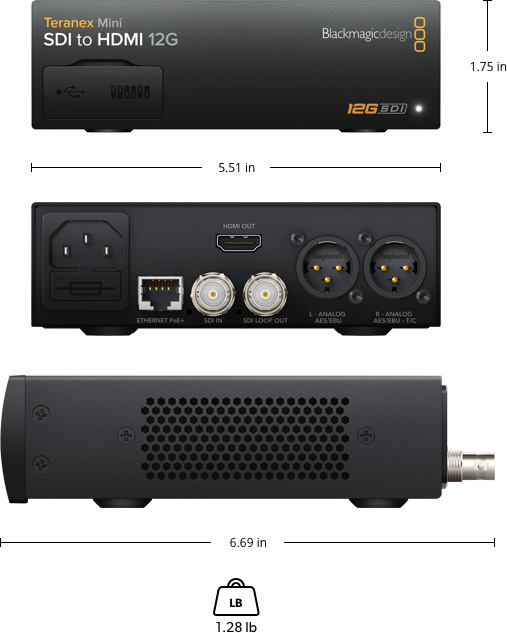 Teranex Mini – Tech Specs | Blackmagic Design