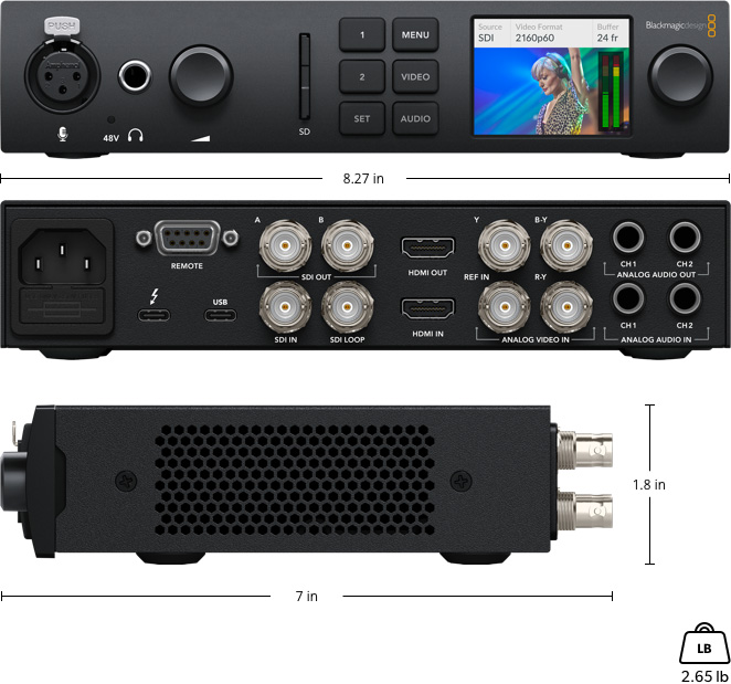 UltraStudio – Tech Specs | Blackmagic Design