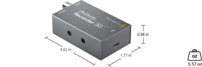 UltraStudio Recorder 3G Dimensions