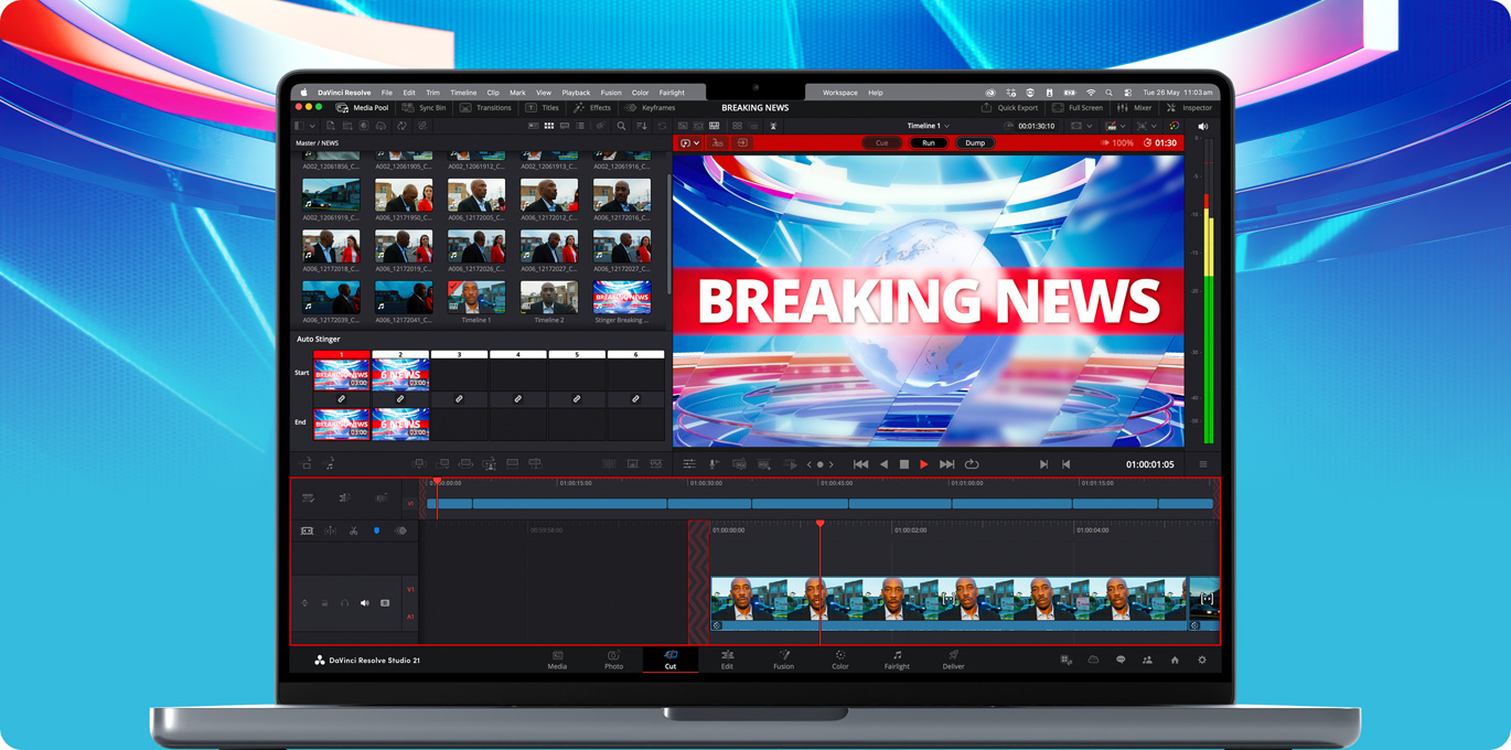 Get News Editing and Replay in DaVinci Resolve!