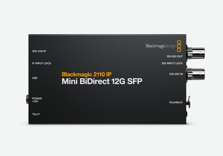 Blackmagic 2110 IP Mini BiDirect 12G SFP | ストア Blackmagic Design