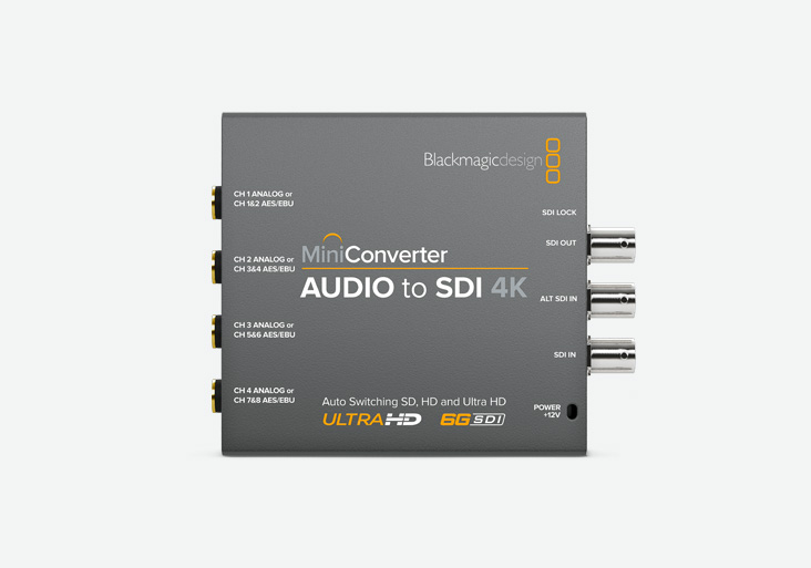 Mini Converter Audio to SDI 4K | Blackmagic Design Store Mini Converter Audio to SDI 4K | Blackmagic Design Store