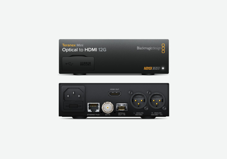 Teranex Mini Optical to HDMI 12G | ストア Blackmagic Design