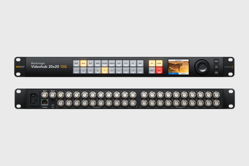 Blackmagic Smart Videohub 12 x 12 中古 Blackmagic Design VHUBSMTCS6G1212 Smart Videohub Cleanswitch