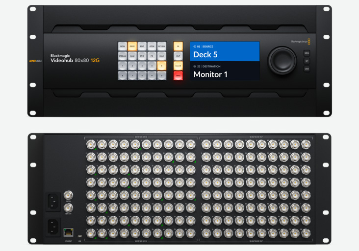 Blackmagic Videohub 80x80 12G | ストア Blackmagic Design