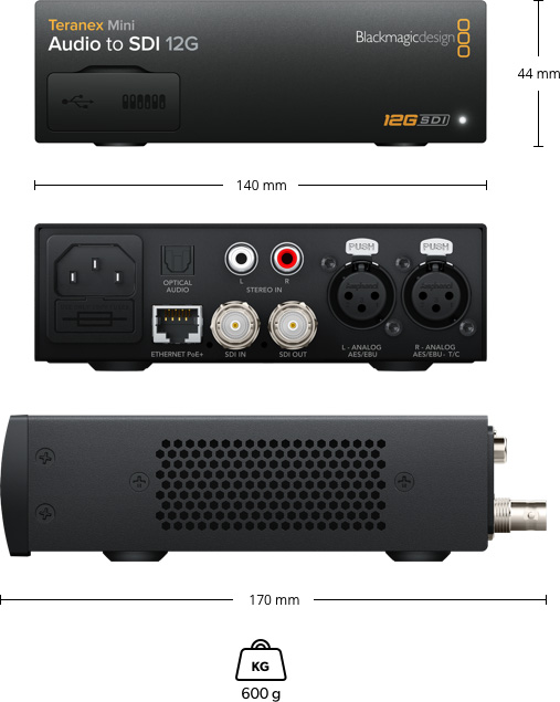 Teranex Mini - Audio to SDI 12G